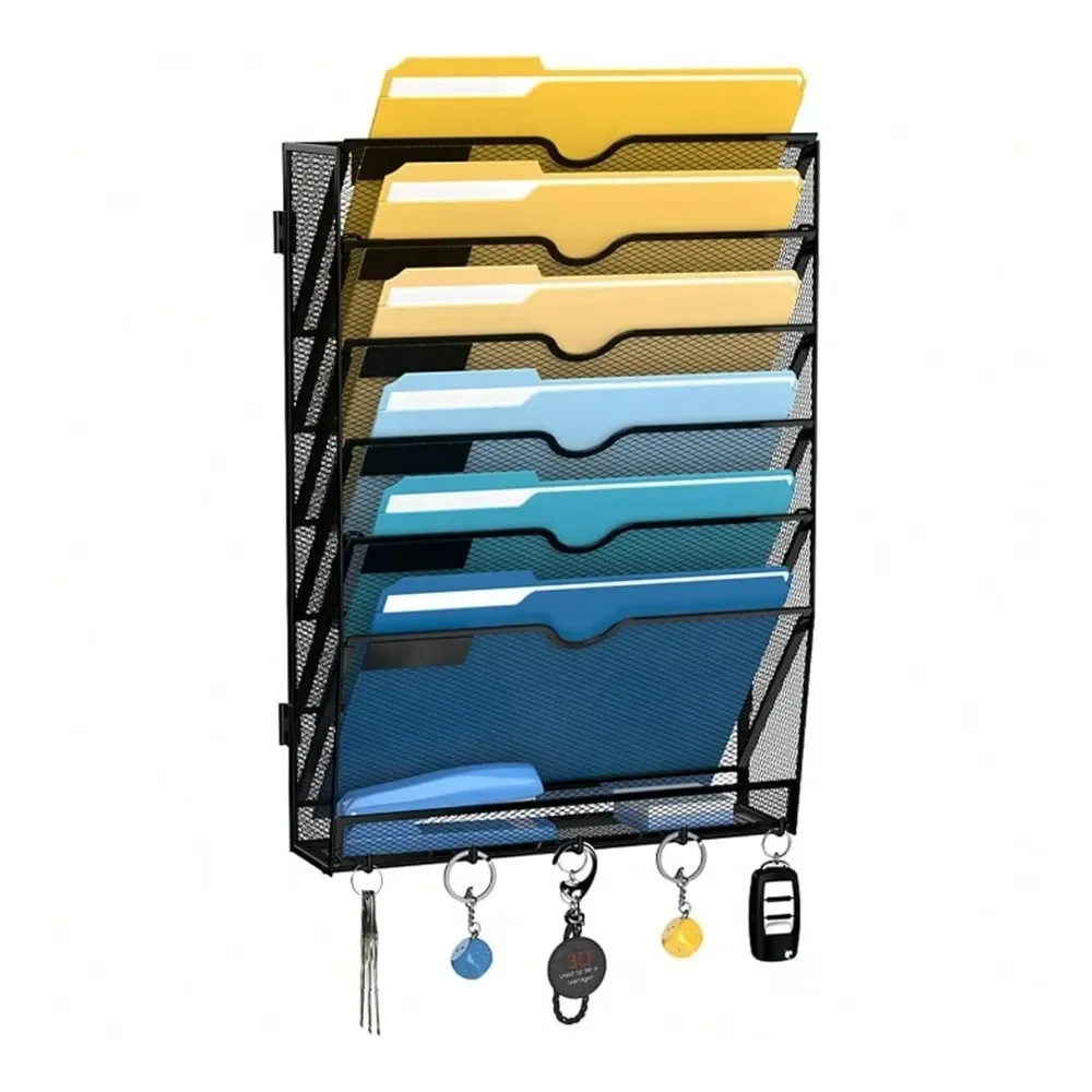 

Office StorageSUPEASY 7Tier Mesh Wall File Holder Hanging Wall File Organizer Office Organization For Papers Mails Folders Files