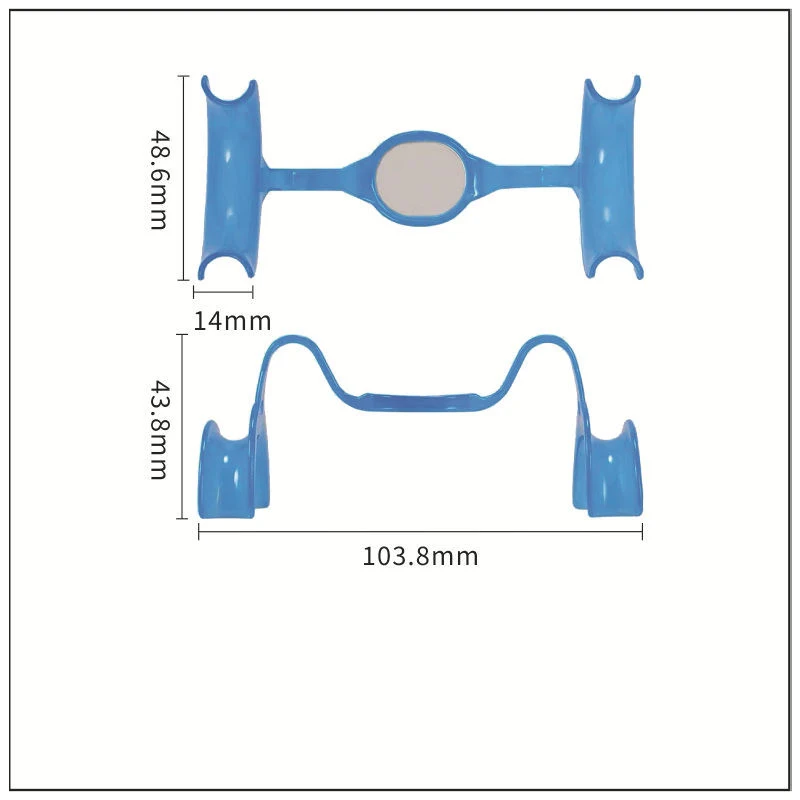 Disposable Oral Support Broadmouth Device With Mirror M arch Shaped Tongue Blocking and Expanding Device Cheek Retractor