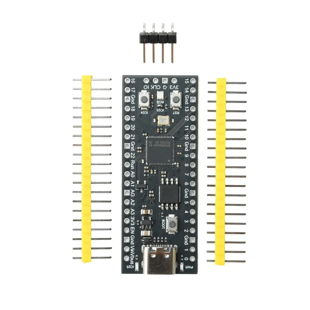 Dual Core Development Board 16MB QSPI Flash 520KB SRAM Low Power 30 GPIO 24 PWM Channel USB1.1 PIO for Electronic Experiment
