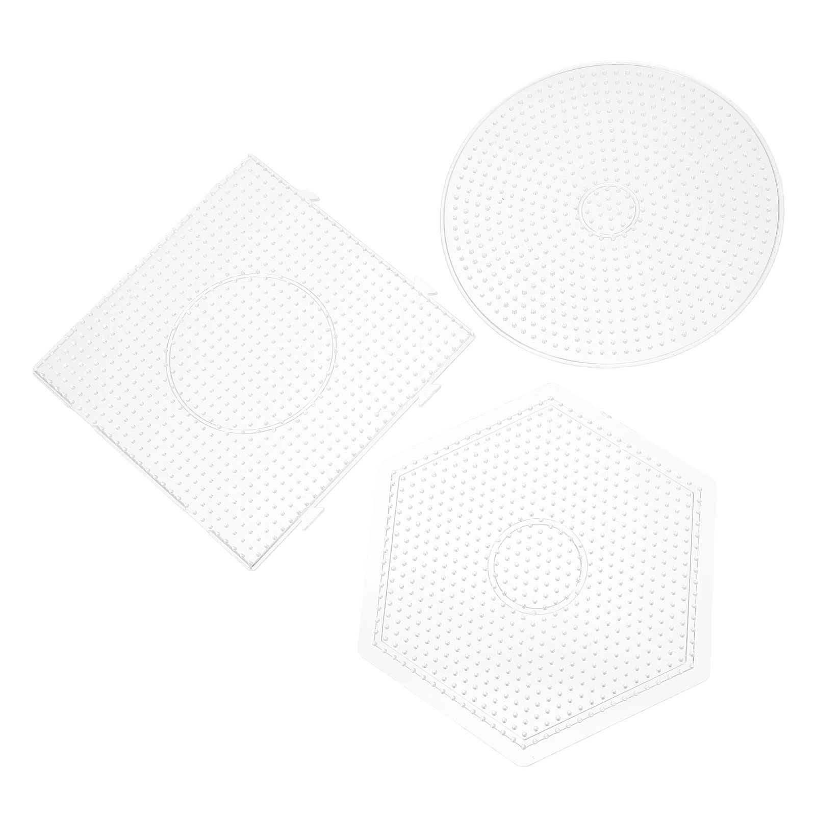 

Peg Board Toy Pindou Template Square Large Fuse Beads Boards Crafts Pegboard Panel Plastic DIY Educational Tool Kids Craft Beads