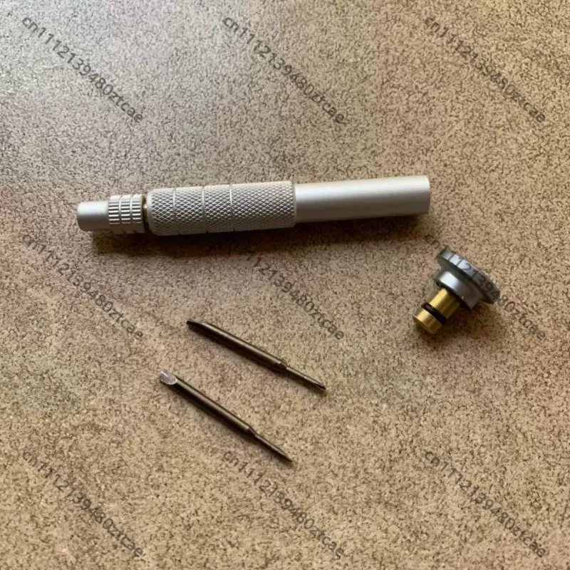 Interchangeable Bit Screwdriver With Aluminum Grip Phillips Flat‑Head Dual‑Use Tool For Eyeglass Frame Disassembly Adjustment