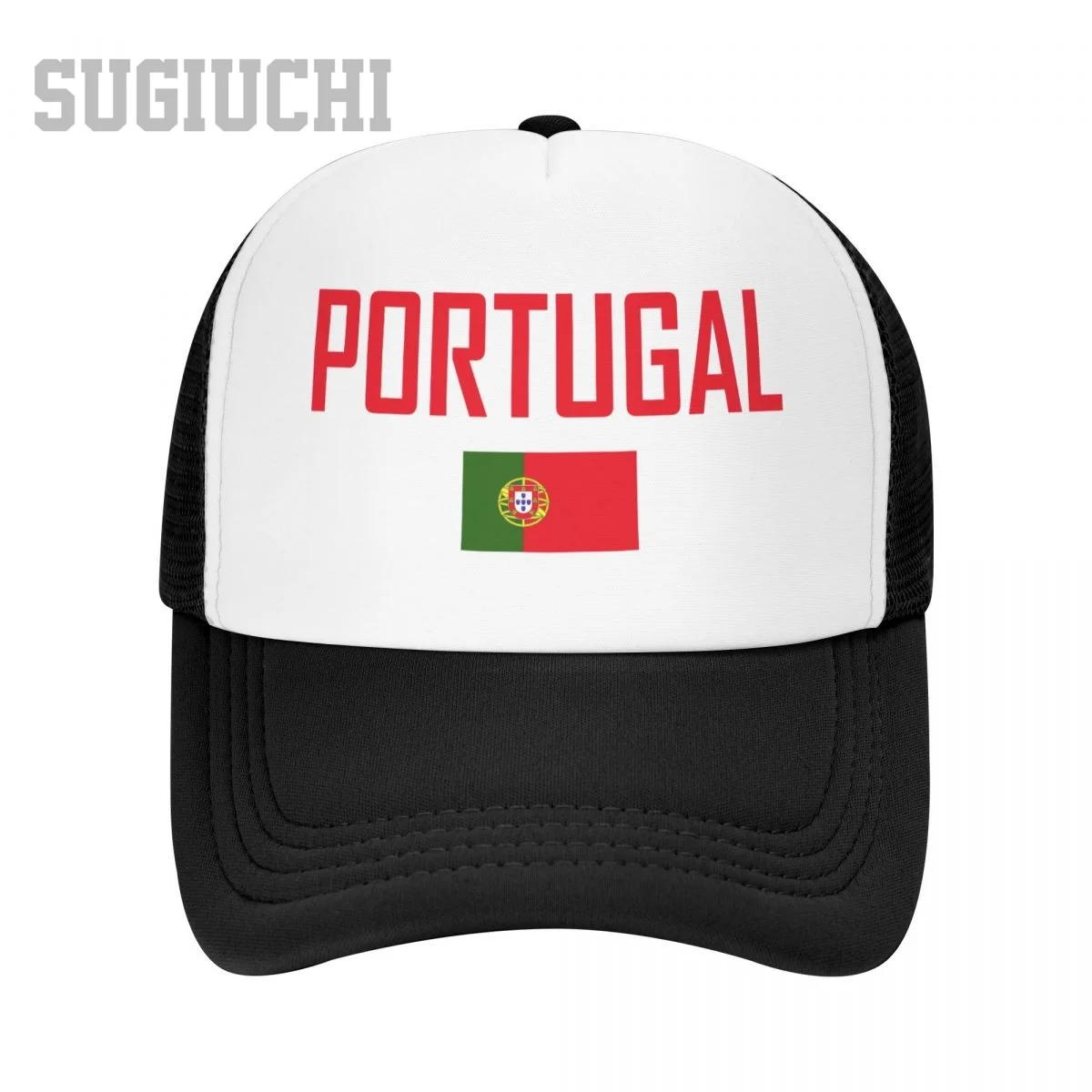 Unisex Mesh Cap Hat PORTUGAL Flag And Font Trucker for Men Women Baseball Caps Outdoors Cool