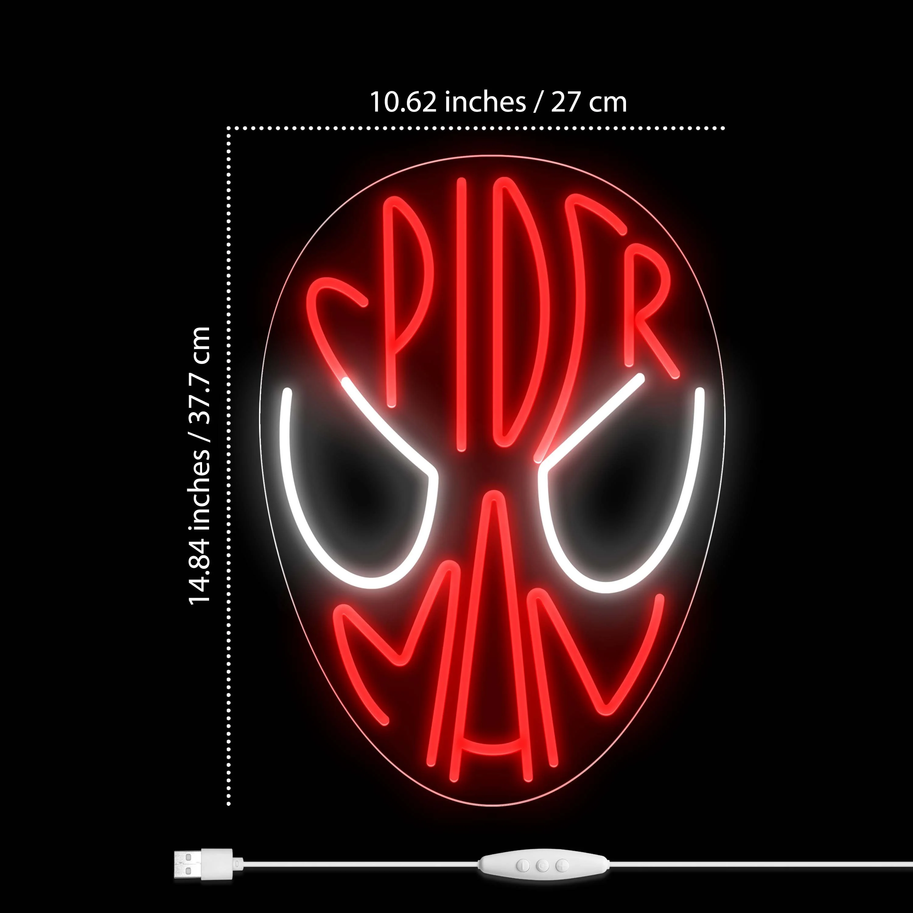 Spider-Man Neon Led Sign USB Powered Neon Lights Wall Decor Game Room Decoration For Bedroom Bar Home Party Gift For Marvel Fans