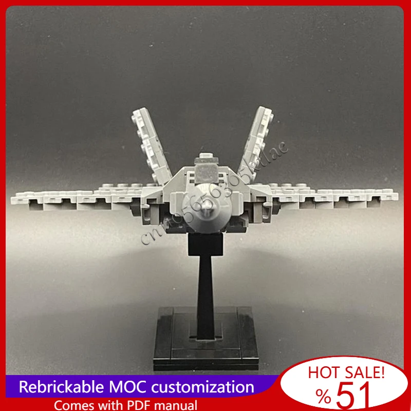 234 أجزاء 1:72 مقياس F 35C نموذج طائرة مقاتلة MOC اللبنات الطوب التجمع الإبداعي لعب الأطفال هدايا عيد الميلاد شعبية #3