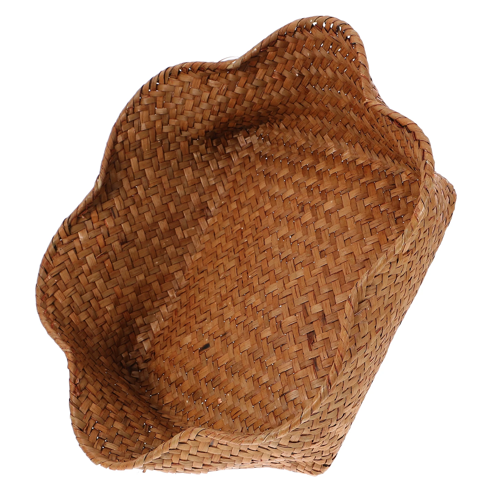 

Woven Fruit Tray Snack Basket Kitchen Counter Decorative Platter Storage Food Holder Multi-function