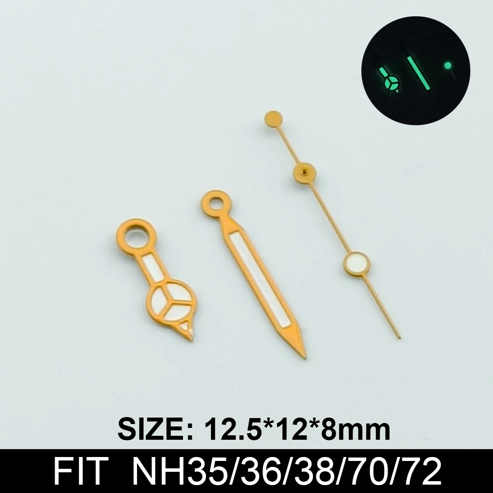 Green Luminous Watch Hands Accessories Hands for NH35 NH36 Automatic Movement watch accessories Watch Parts For Wristwatches