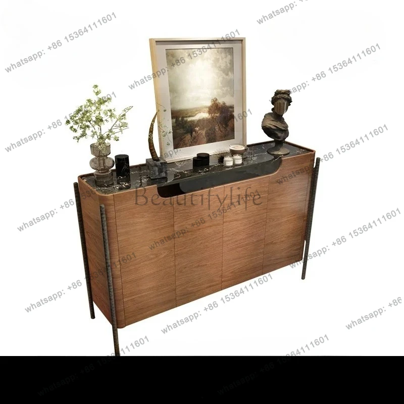 

Новое поступление, французский ретро-входной шкаф для обуви из цельного дерева, встроенный шкаф для обуви, гостиной, мраморный шкафчик, средний антикварный декоративный шкаф