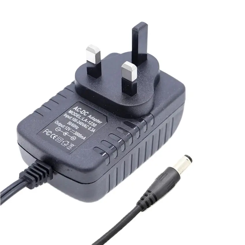 24V UK DC power adaptor 12V 2A Switching adapter 15V 9V 18V 2A AC Power supply 12V 3A transformer charger 5.5*2.5MM 1M