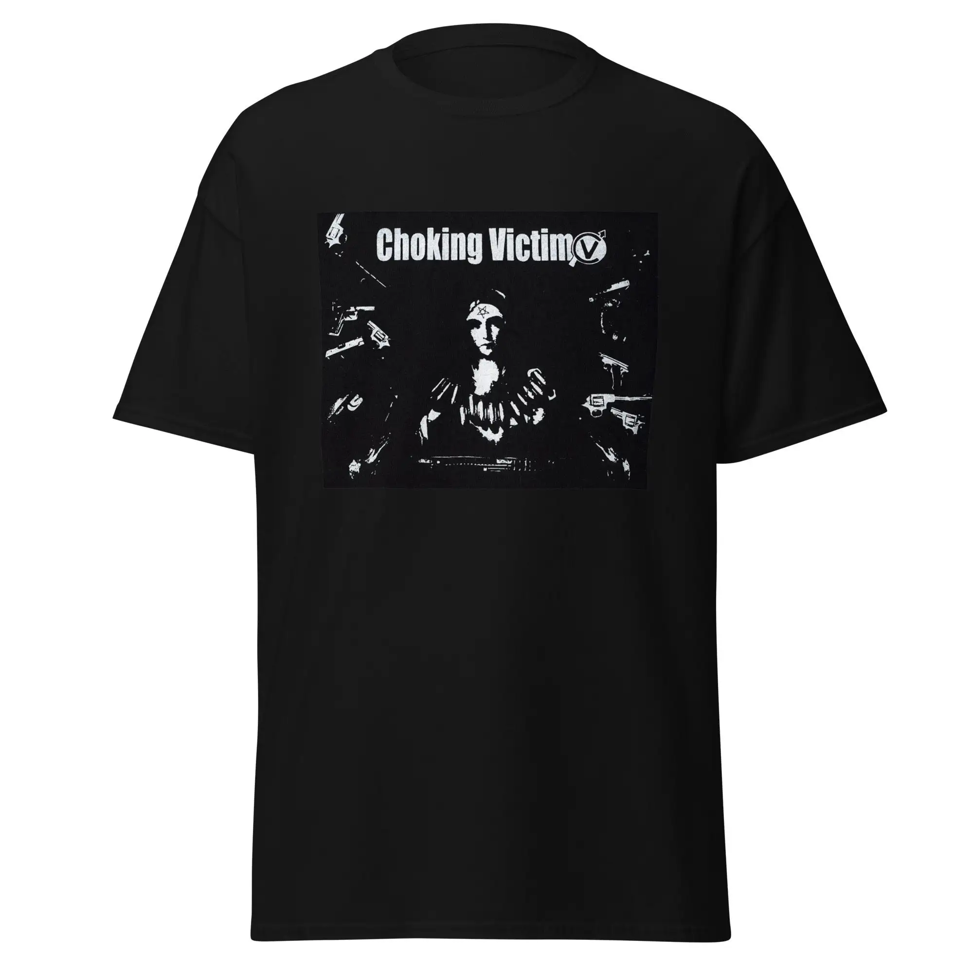 Choking Victim Poster Album T Shirt Men'S Ska Punk Crack Rock Steady Ep Hardcore No Gods Managers Satanic Metal Goth