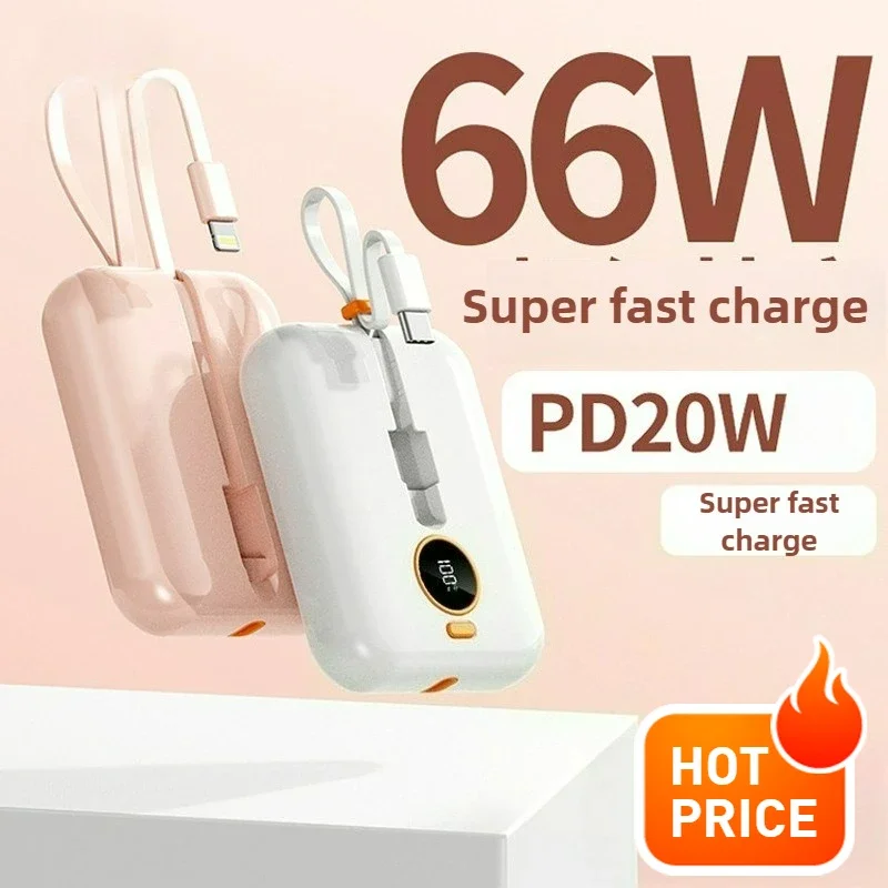 

10000mAh 3C Certification Wholesale Suitable for Huawei 66W Apple Android PD Fast Power Bank Mobile Power Bank