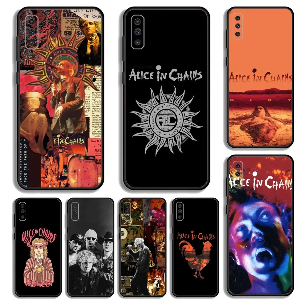 

Band A-Alice In C-Chains Phone Case For Samsung S23,23,22,30,21,10,9,Note20 Ultra,Lite,Ultra,5G,Plus,FE,Black Soft Case