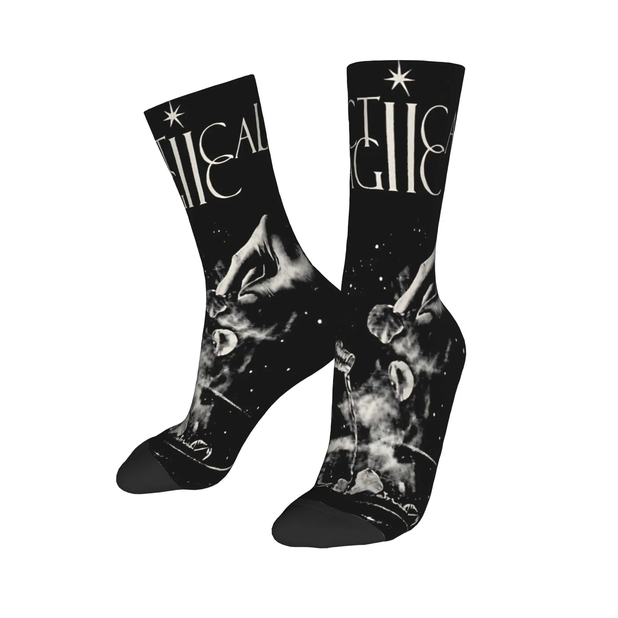 Practical Magic Witchcraft Witchy Halloween Gothic Occult Socks for Women Men Breathable  Cozy Crew Socks Non-slip