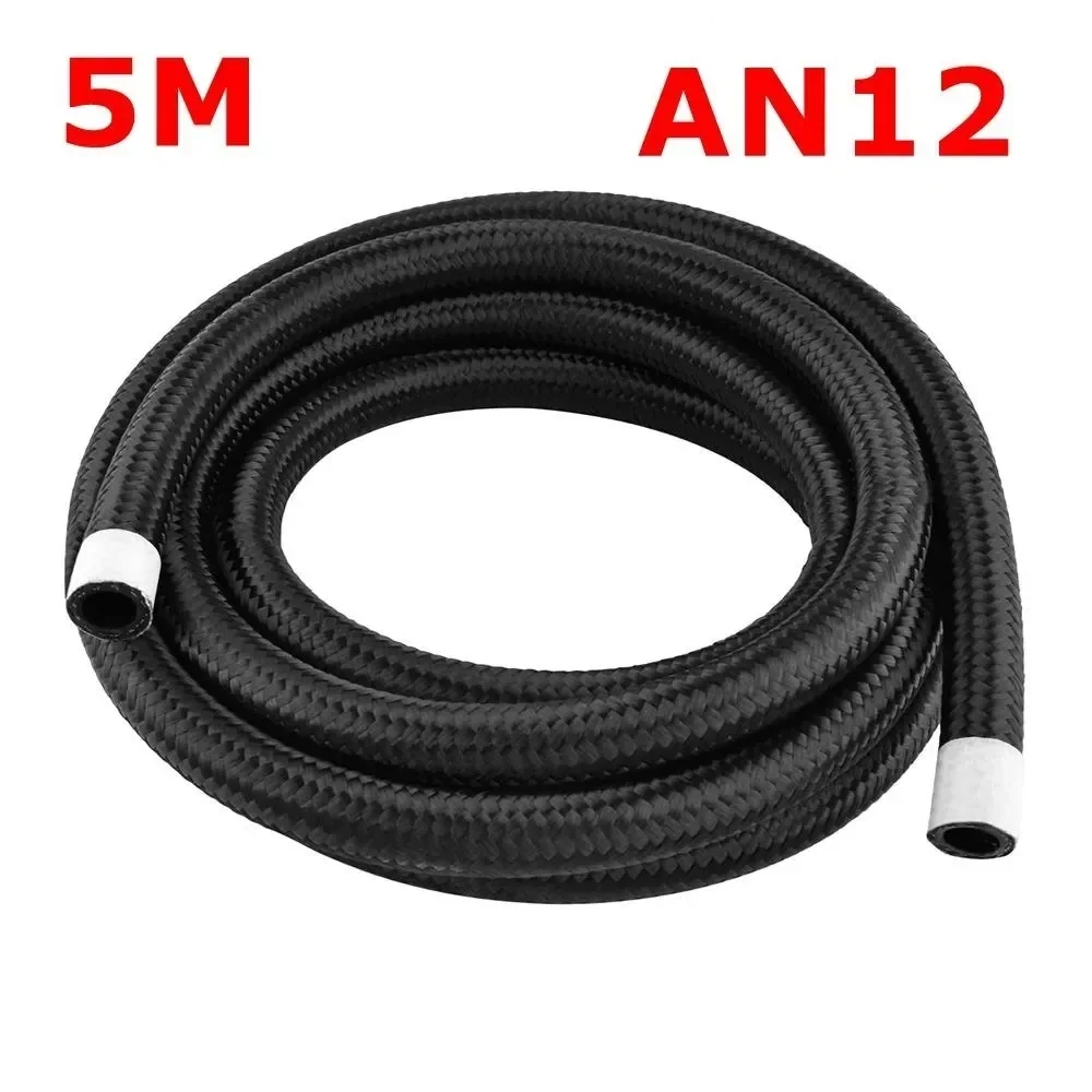 1M 3M 5M Brandstofslang Olie Gasleiding AN4 AN6 AN8 AN10 AN12 Koeler Slang Lijn Buis Nylon Roestvrij Staal Gevlochten CPE Rubber