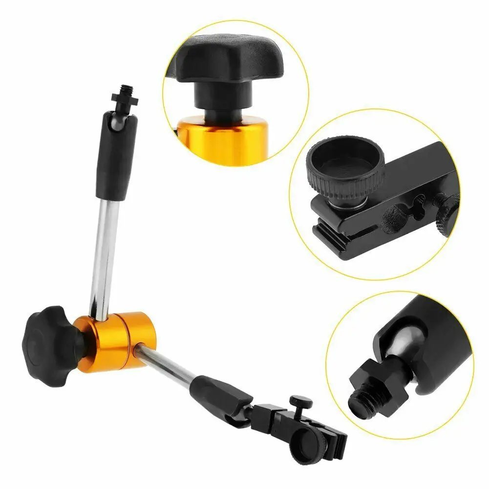 1PC Magnetic Base Holder Universal-Fine Adjustment Magnetic Meter Holder Magnetic Meter Holder Lever Micrometer Support Lever