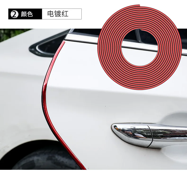 Car Door Edge Guards Clear Rubber Seal Protector U Shape Edge Trim Transparent Auto Door Edge Protection for Car Accessories