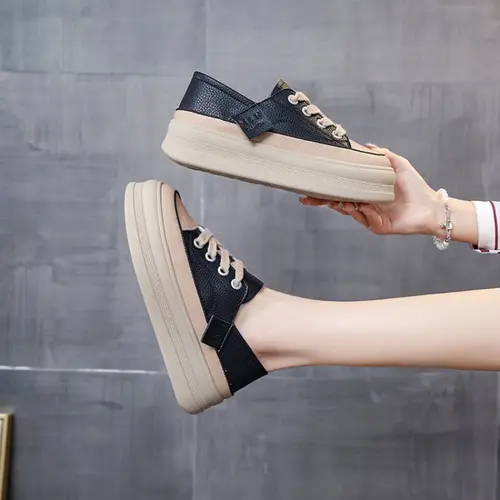 2025 New Women Sneakers Platform Walking Shoes Women Fashion Lace Up Running Shoes High Quality Comfortable Women Running Shoes - Image 3