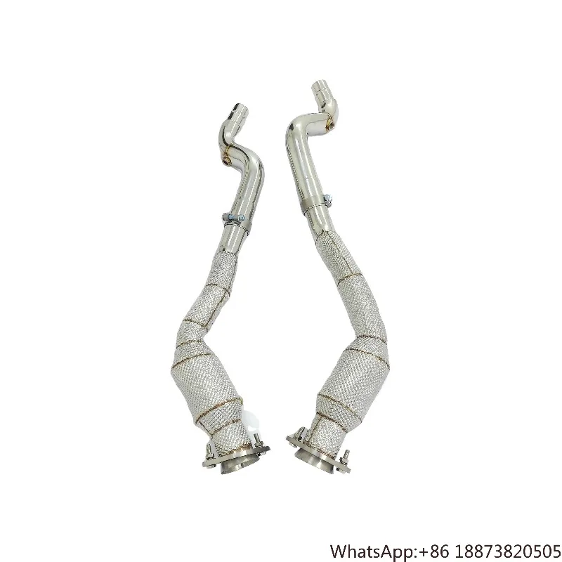 26 StyleHigh Quality Exhaust Downpipe For Jaguar F-type F-pace 3.0T SS304 Auto Performance Parts Headers