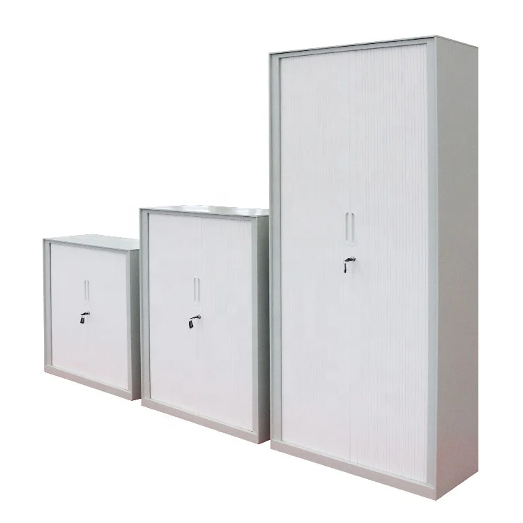 Hot-selling Roller Shutter Sliding Office Furniture Metal Steel 2 Tambour Door File Cabinet