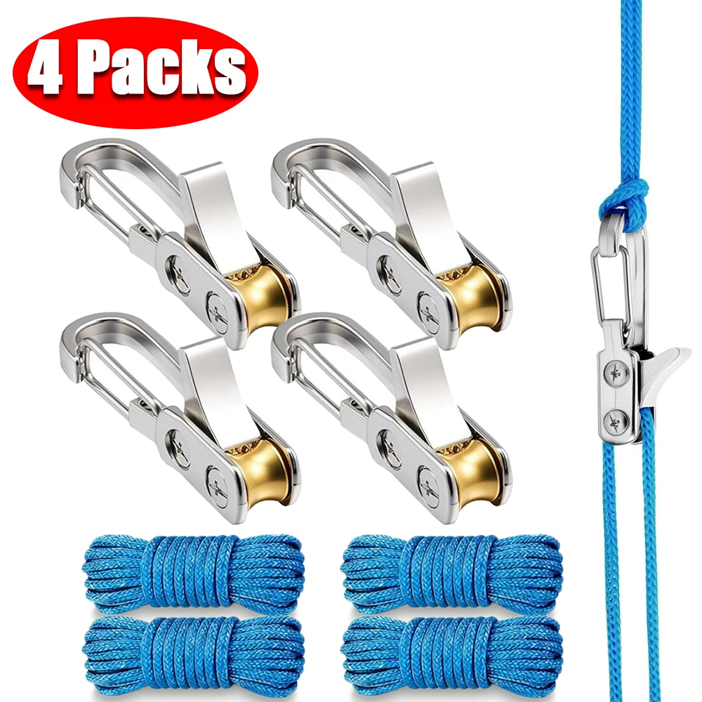 Touwbindgereedschap en spanner met rolspanner, robuuste intrekbare gesp met accessoirekabel, geschikt voor kamperen