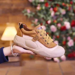 Wiosna na co dzień buty sportowe damskie trampki nowe buty na niskim obcasie platformie buty do biegania i chodzenia 2024 designerskie sznurowane kobiece Zapatillas