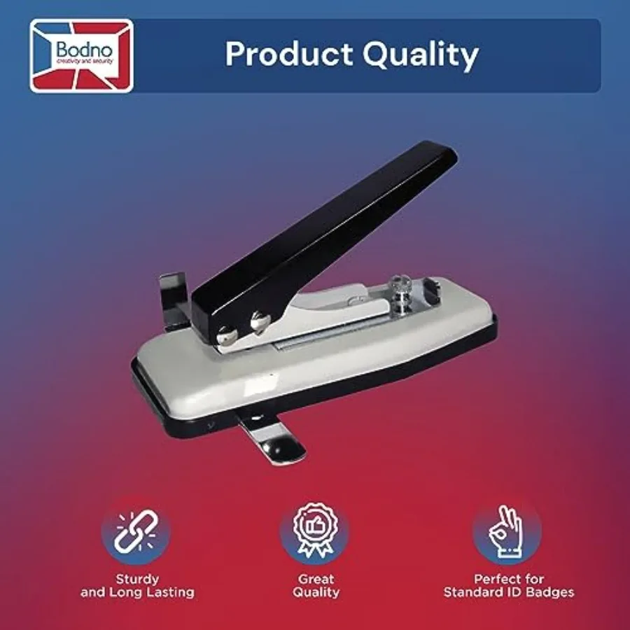 เครื่องเจาะรูบัตรแบบมือถือ สำหรับเจาะรูแบบกำหนดเองได้สะดวกในบัตร PVC และบัตรประชาชนทุกประเภท ใช้งานร่วมกับบัตร ID ได้หลากหลายรุ่น