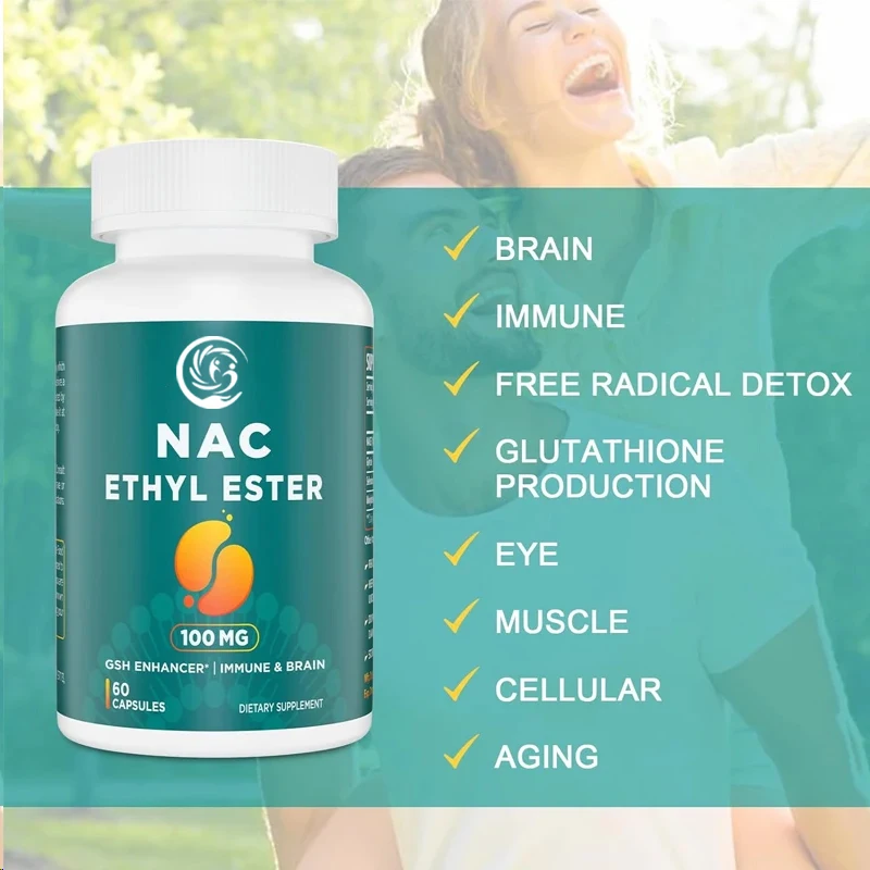 N-acetylcysteine ethyl ester 100mg - containing glycine 600mg - suitable for adult immune system and antioxidant