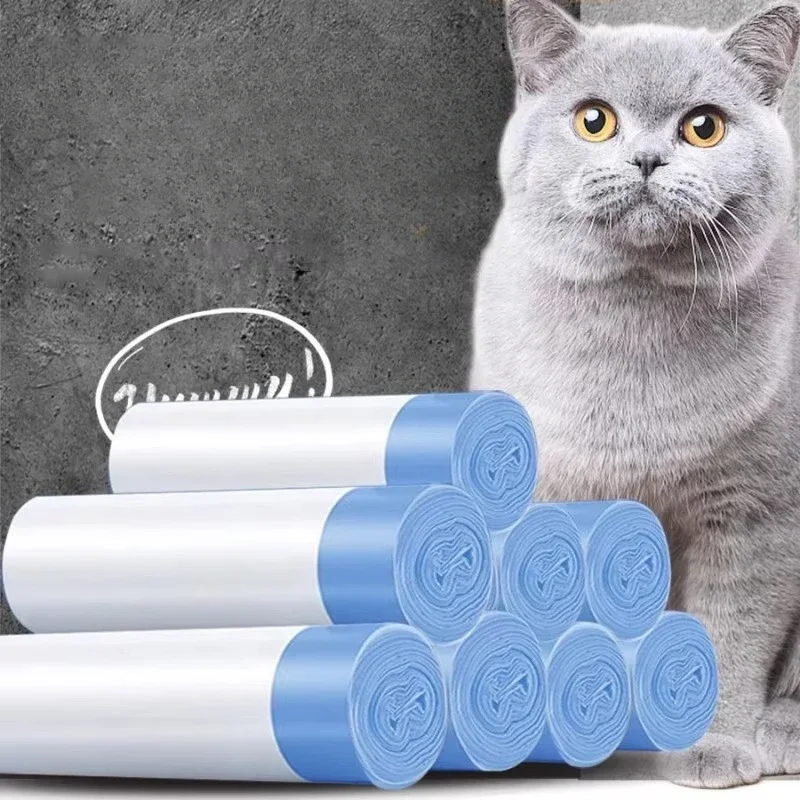 LITTEPETS Fully Automatic Cat Litter Box Special Garbage Bag 8 Rolls 160 PCS Cat Sandbox Storage Garbage Bag Pet Products