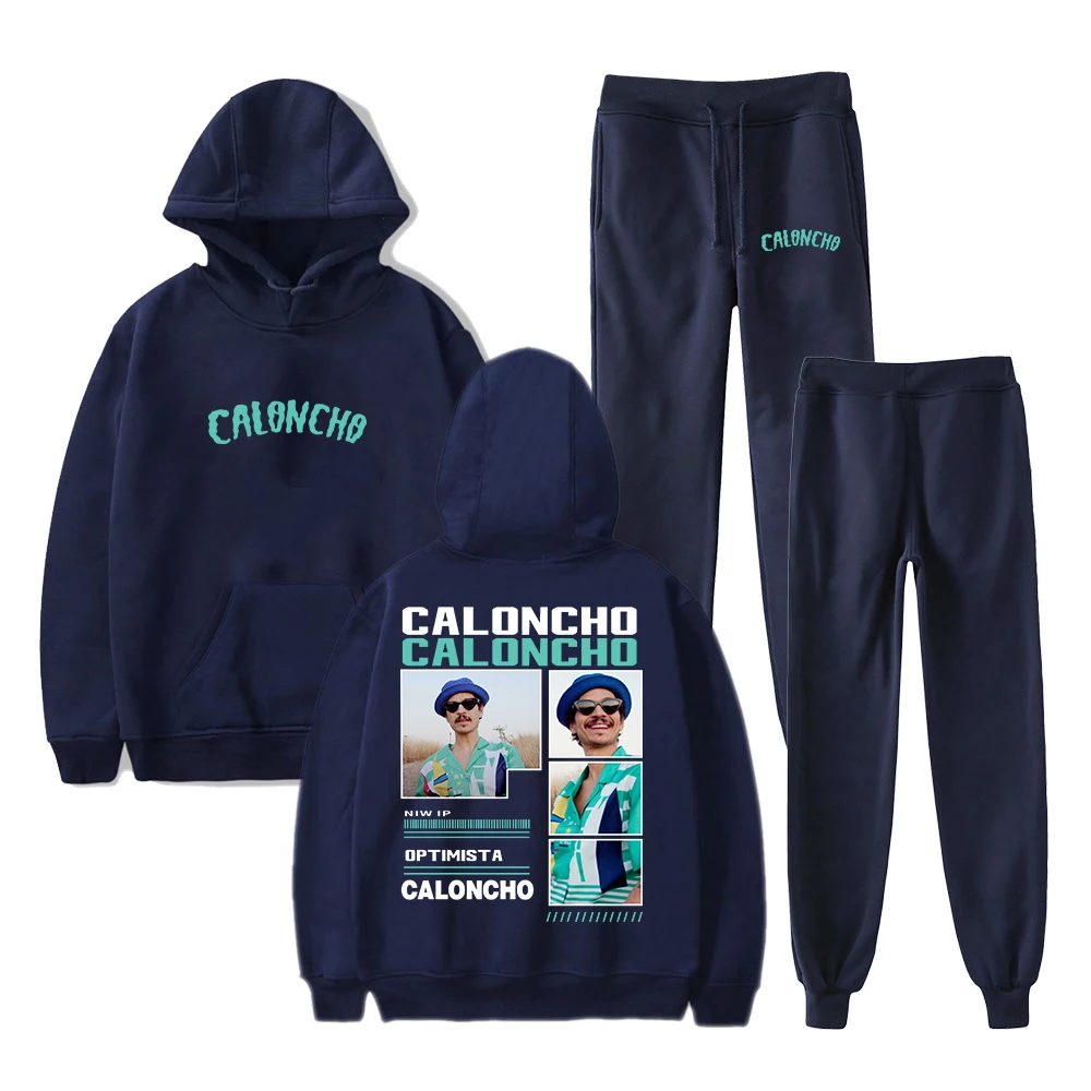 GF Caloncho خمر هوديس بنطال رياضي قطعتين مجموعة بلوزات + Sweatpants النساء الرجال الزي مجموعات #4