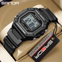 SANDA Top Brand G Style Sports Men Watches Fashion Stopwatch Waterproof LED Digital Watch Man Electron Clock Relogio Masculino