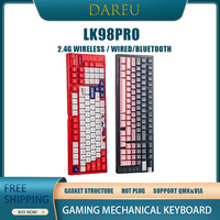Dareu Lk98pro Mechanical Gaming Keyboard Wireless Bluetooth Three Mode Customizable Full Key Hot Swappable For Esports Argb Gift