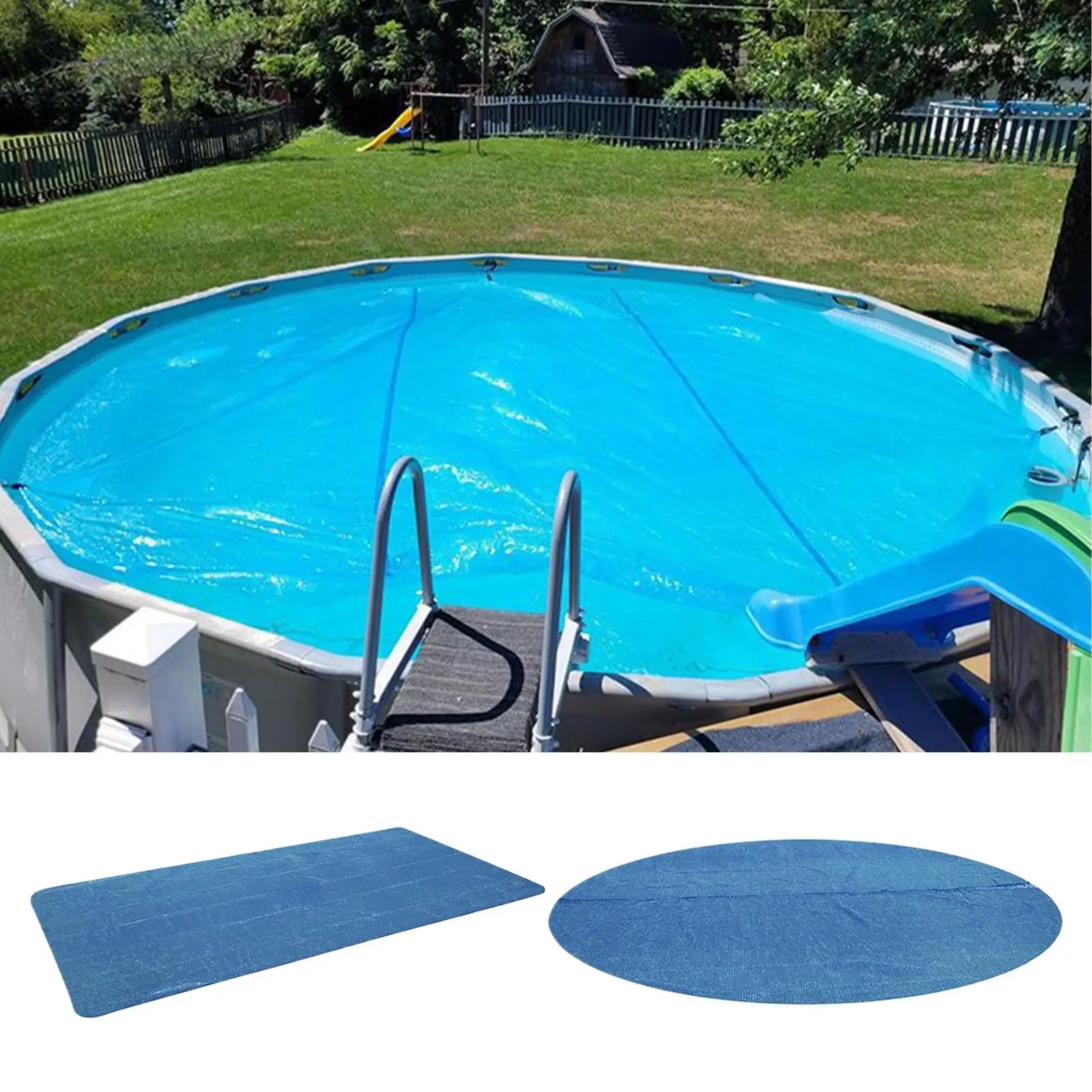 Couverture solaire de piscine couverture solaire piscine rectangulaire pliable tapis isolé chauffage de sécurité chaleur imperméable pour l'extérieur été soleil Spa