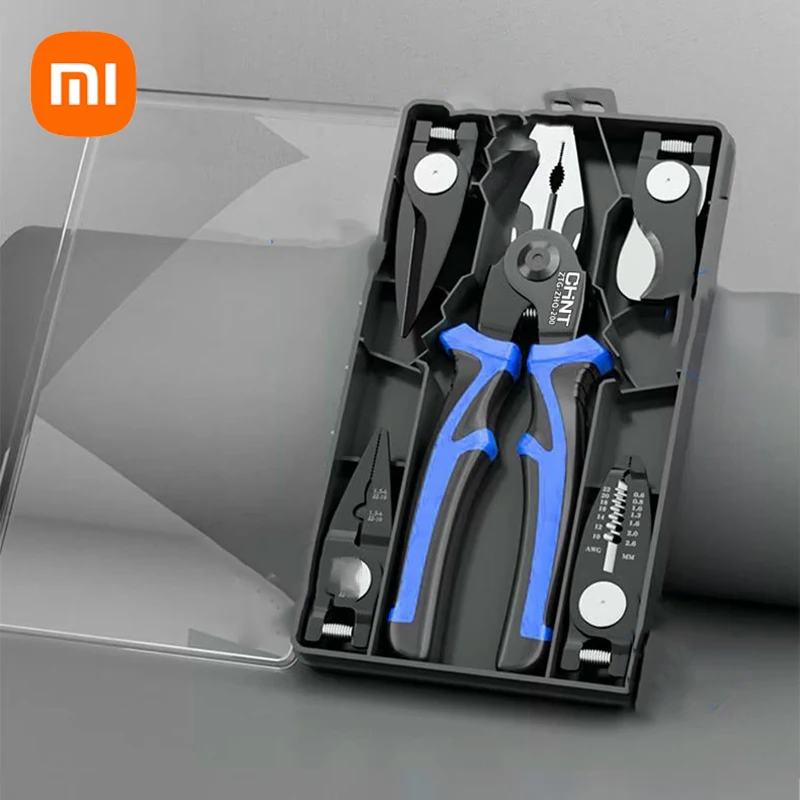 

Xiaomi CHNT Electrician Pliers 5 in 1 for Wire Stripping Cable Cutting Multifunctional Universal Hardware Household Manual Tools