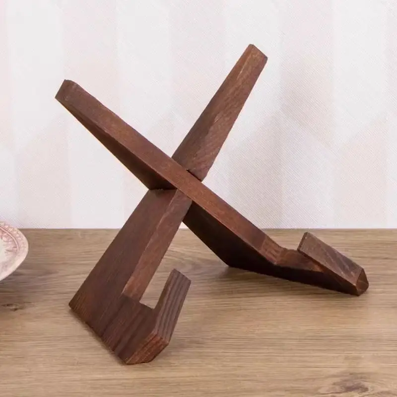 

Wooden Picture Frame Stand, Plate Display Stand, Tabletop Decorative Picture Stand for Display Collection