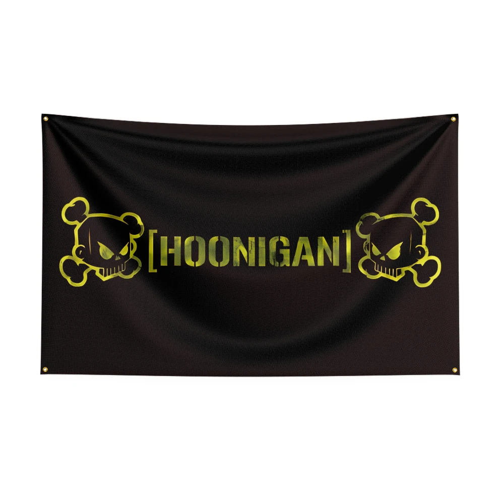 3X5Ft HNGs Racing Car Flag For Decor