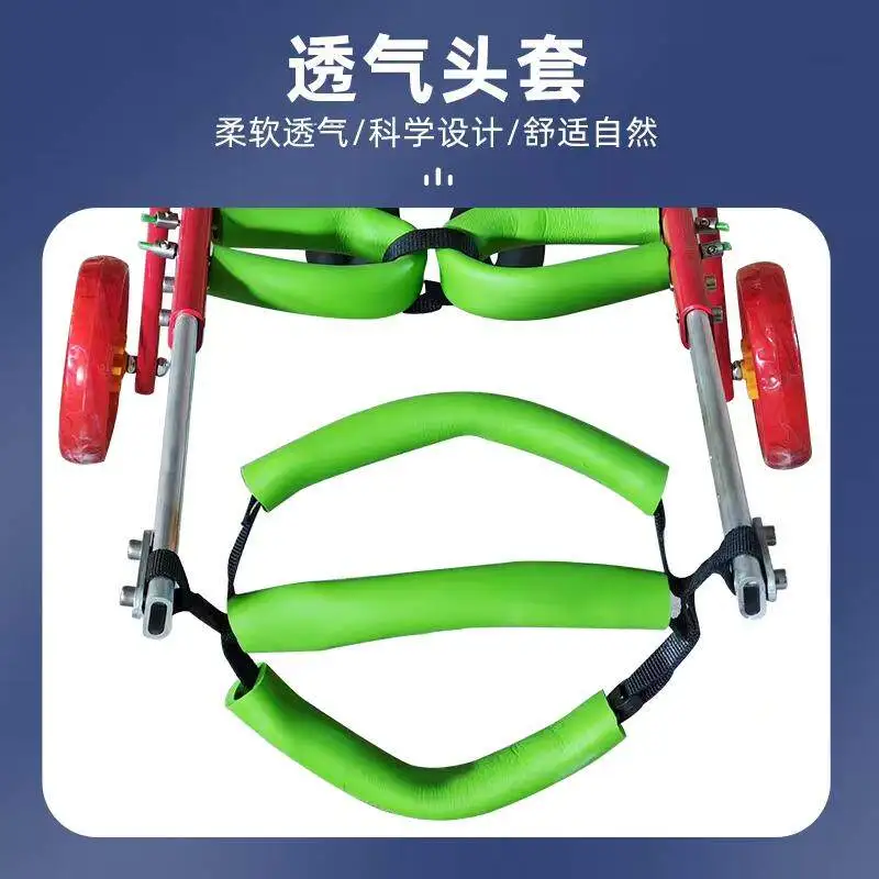 Hindlimb paralysis pet scooter disabled dog hind leg assistance teddy large small dog dog wheelchair two or four wheels