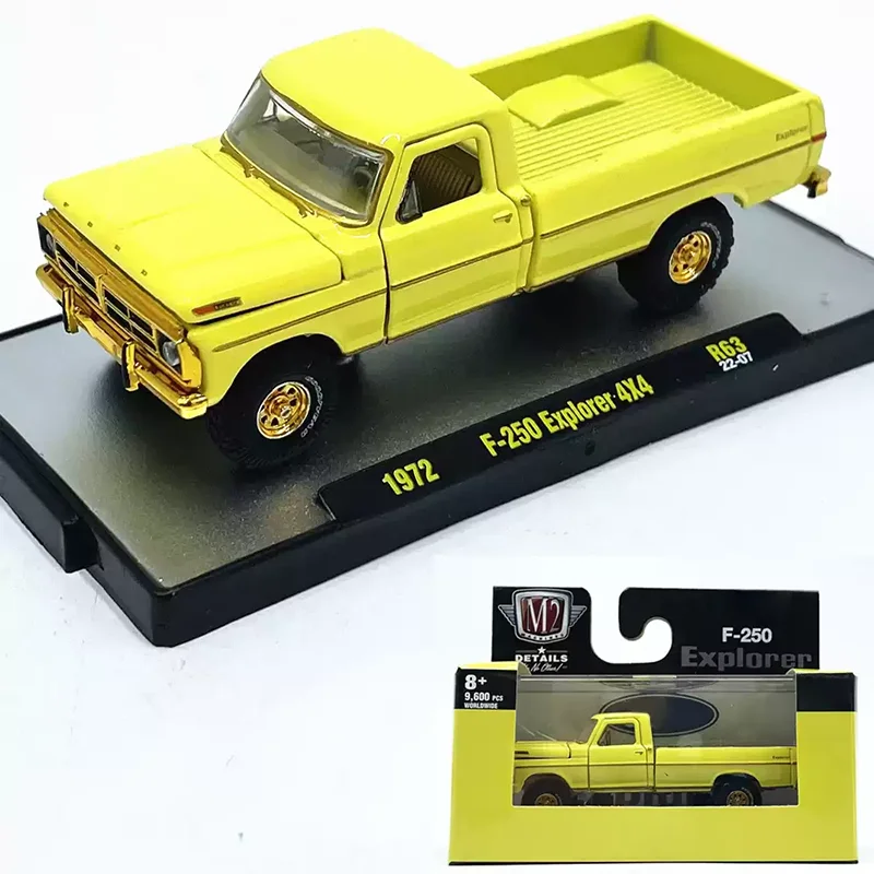 

M2 литой под давлением сплав 1/64 1972 F-250 F250 Explorer 4X4 пикап модель автомобиля коллекция статический дисплей орнамент игрушка в подарок