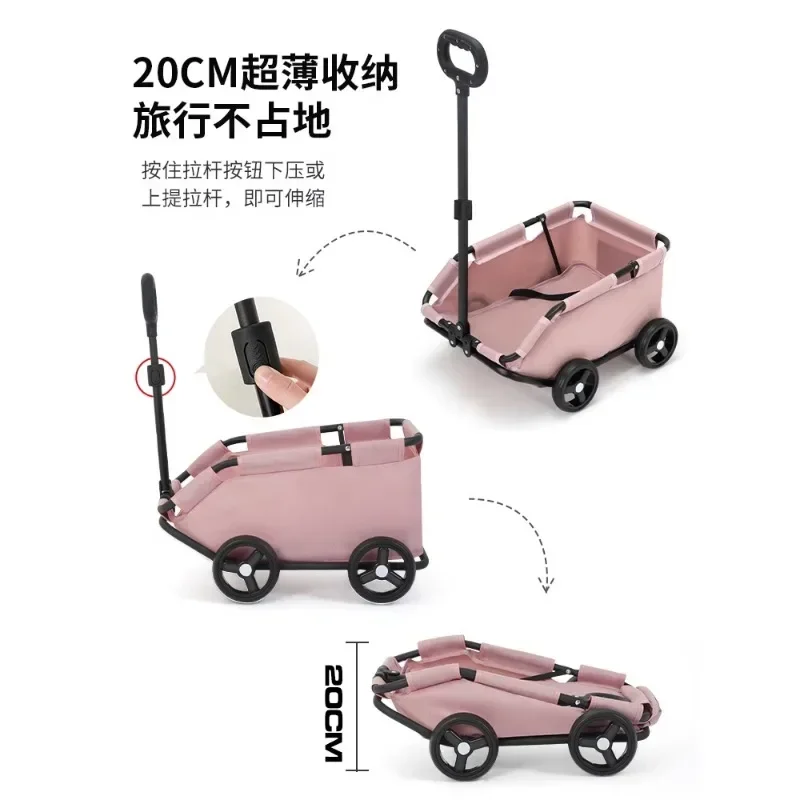 Small dog pet car, dog cat outdoor car, children, baby, family toy car, elderly, shopping cart