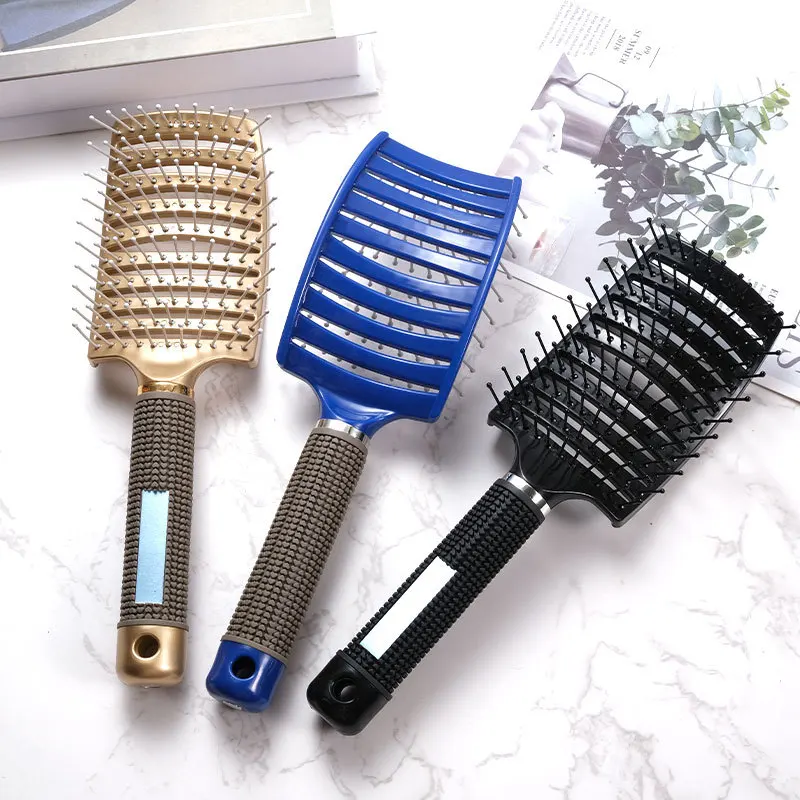 Hair comb Detangling Tangled Hair Comb Hollow Out Massage Combs Anti-static Hair Comb Salon Hairdressing Styling Tools