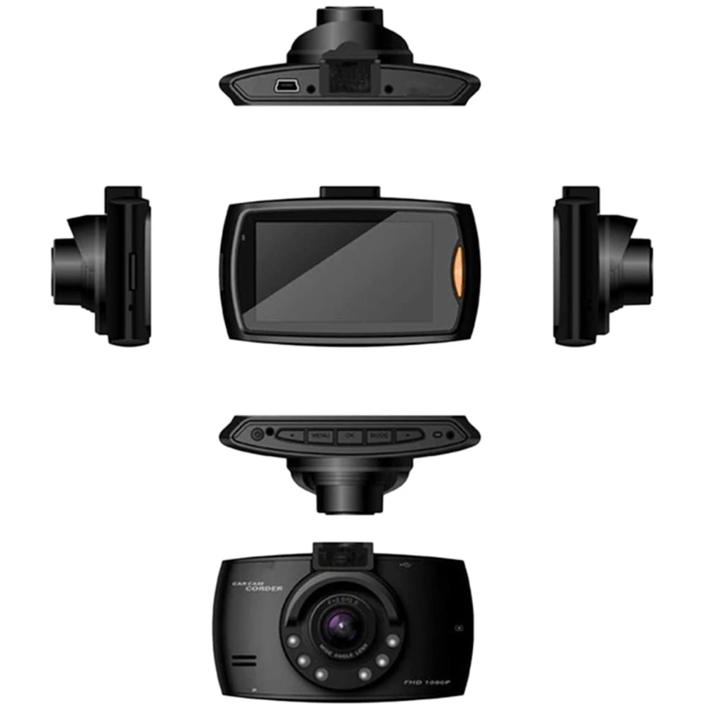 Car DVR Camera Full HD 1080P 90 Degree Dashcam Video Registrars for Cars Night Vision G-Sensor Dash Cam 8G