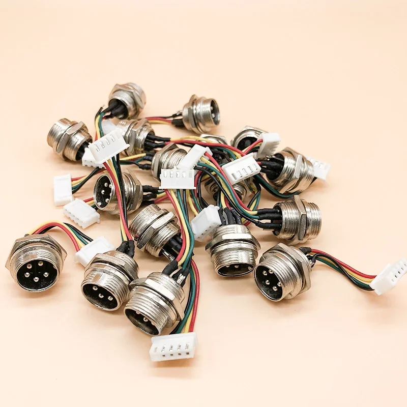 2Pin GX12 GX16 GX20 to XH2.54 Terminal Wire M12 Aviation Plug 3/4/5/6Pin Male Adapter Cable Connector 15-30cm Extension Cable