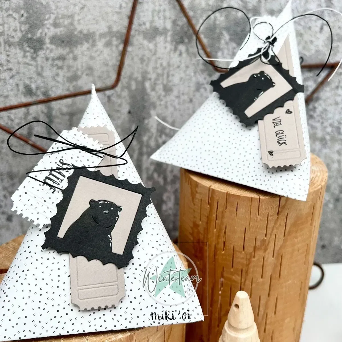 Window Metal Cutting house background Town Lucky BOX Garden Bear Dies Silicone Stamps Scrapbooking Stencil Photo Album Card DIY view 5