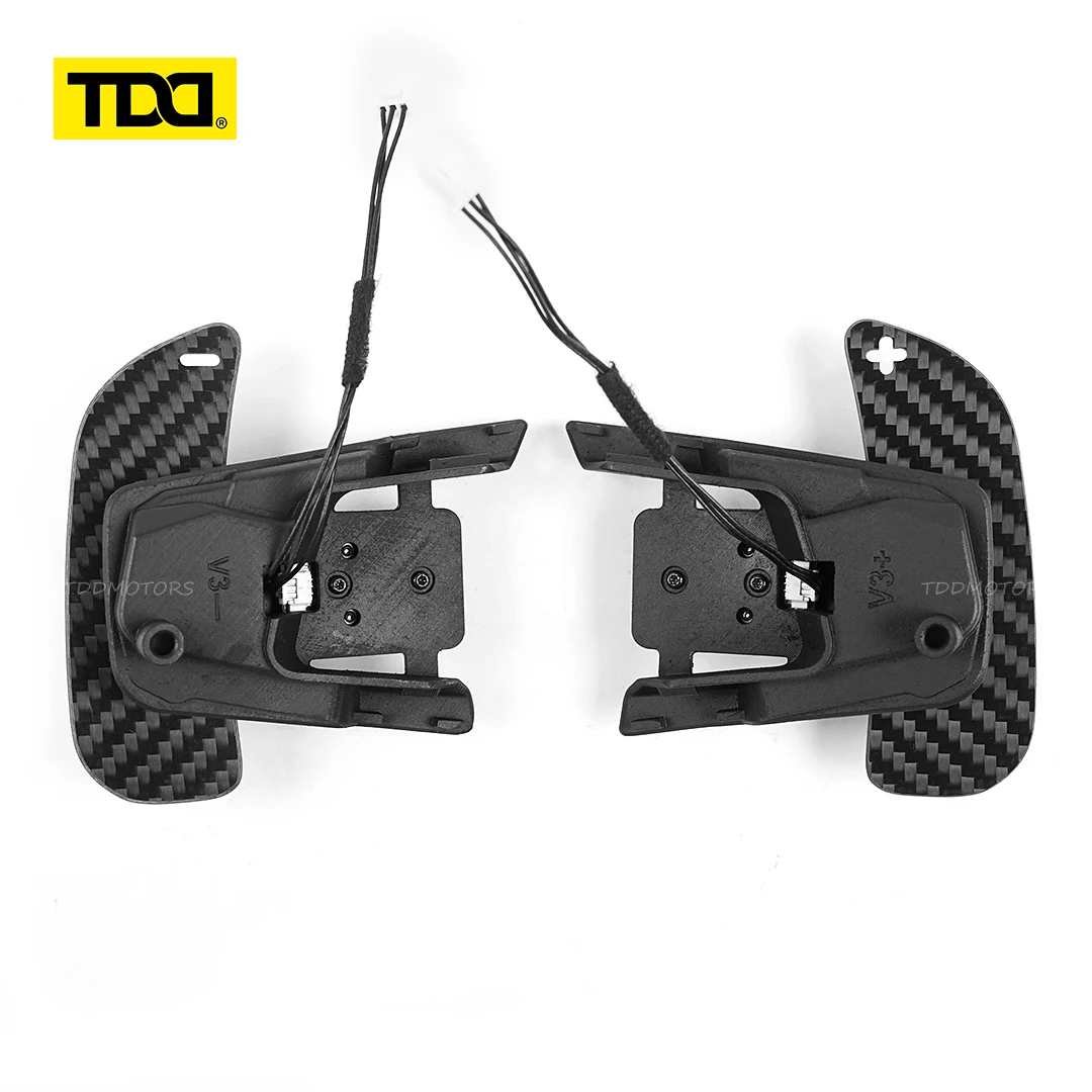 TDD Carbon Fiber Magnetic Paddle Shifters for Volkswagen GTI Golf 7 Golf R MK7/7.5 VW Scirocco Arteon Shift Paddle Extensions image 3