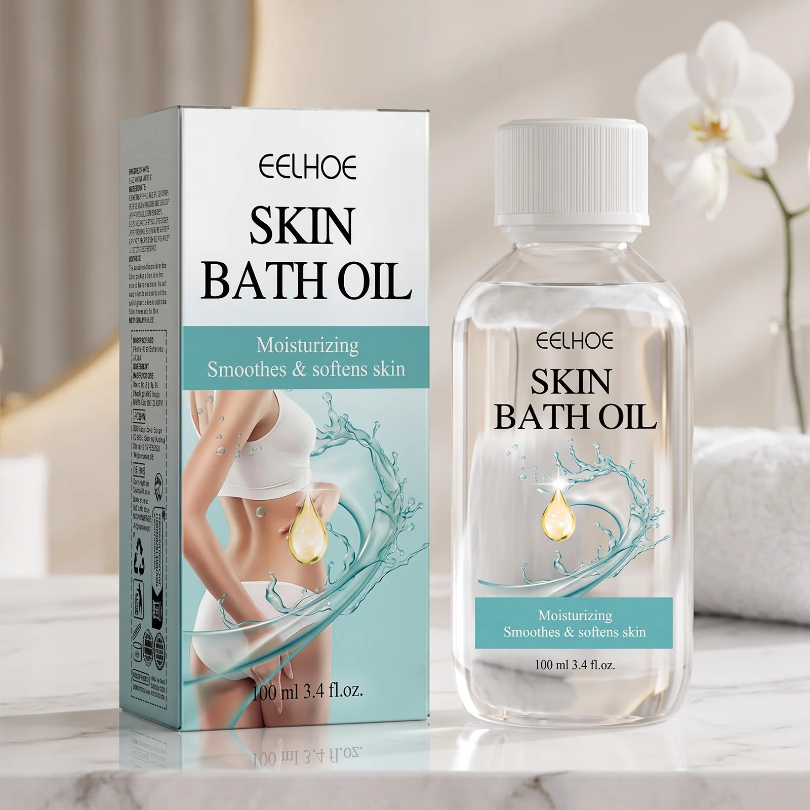 100ml Body Shower Oil Gentle Cleansing Repairing Moisturizing Smooth Softening Nourishing Aromatic for All Types Skin Care