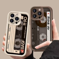 Lucky Tape Pattern Phone Case For iPhone 16 15 Pro Max 14 11 13 Mini 12 XR 8 7 6 6S Plus X XS  Cover