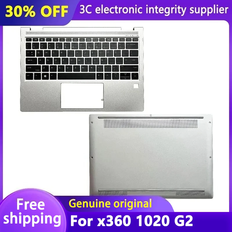 

New Laptop Cover for EliteBook x360 1020 G2 US KOR TI Keyboard Palmrest Bottom Case Upper Back Housing L02471-001 937412-001