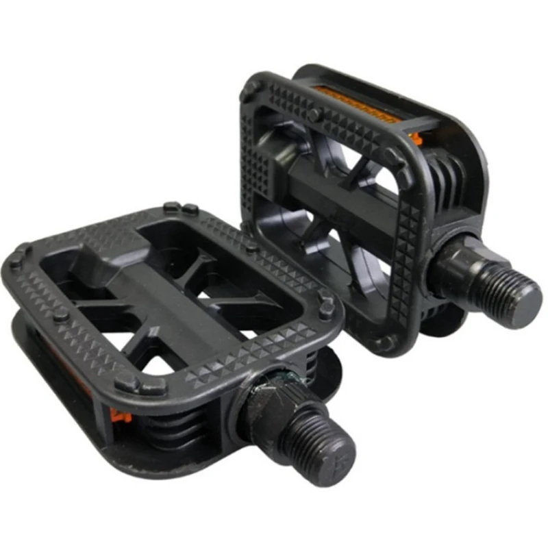 Breite Mountainbike-Fußpedale mit rutschfester Oberfläche, aus Nylonfaser, mit Reflektoren für nächtliches Fahren. – Detail 5