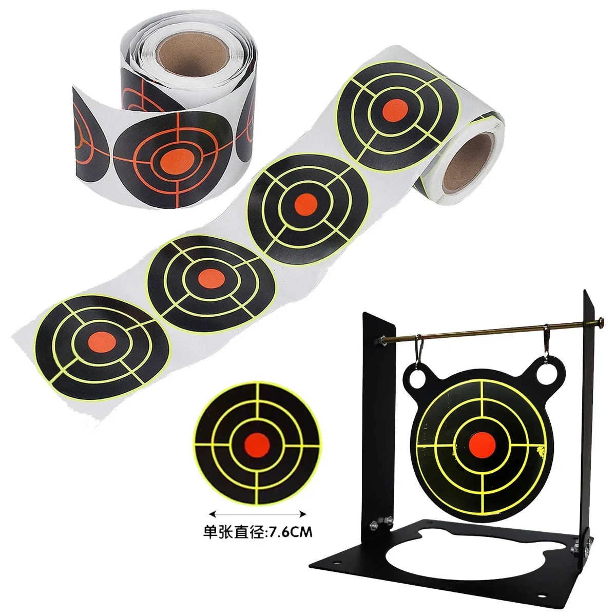 10CM Tactical Portable Bear Shaped Self Adhesive Shooting Target Sticker Indoor and Outdoor Slingshot Air Gun Target Trainer