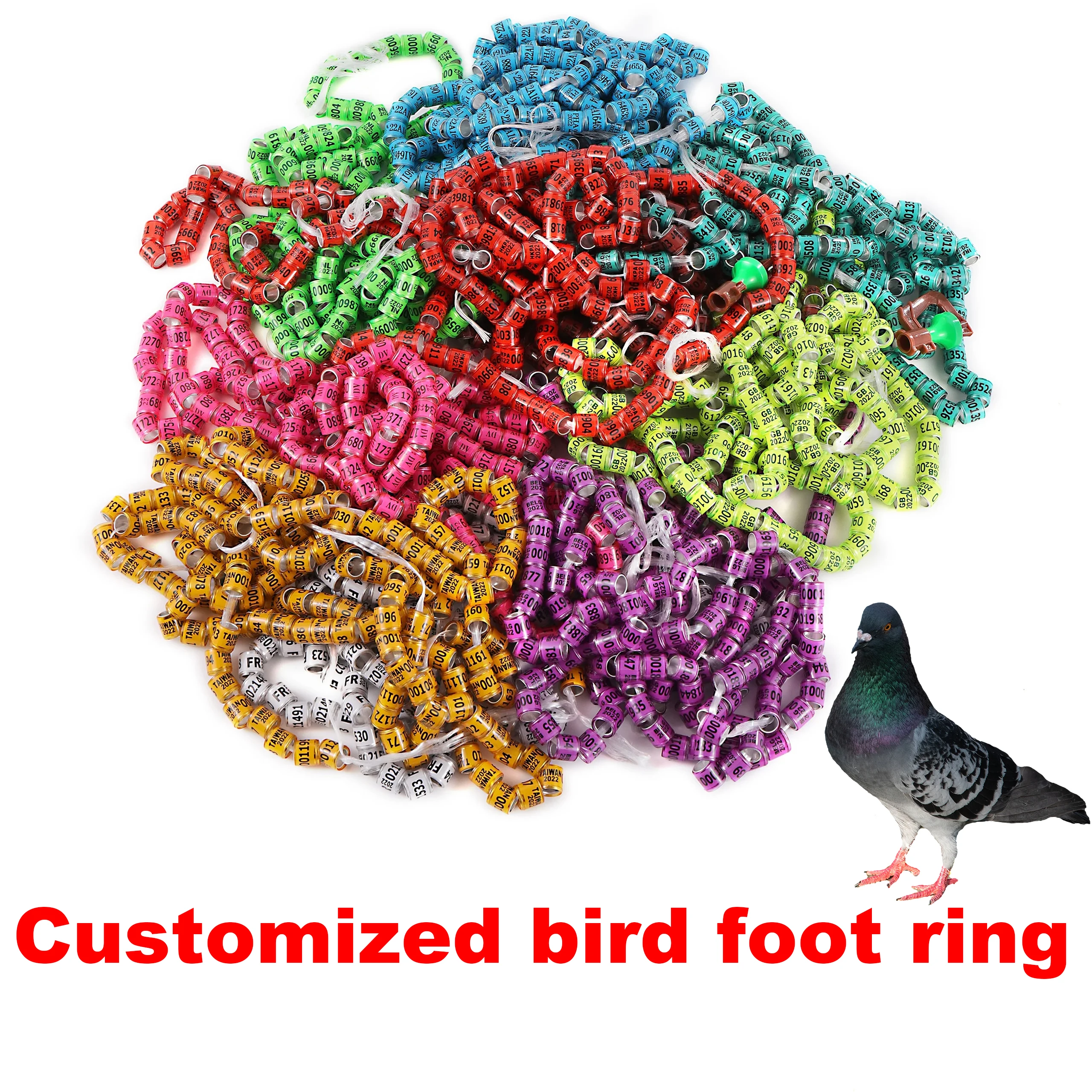 Customize Inner Diameter 8mm Pigeon Foot Ring 