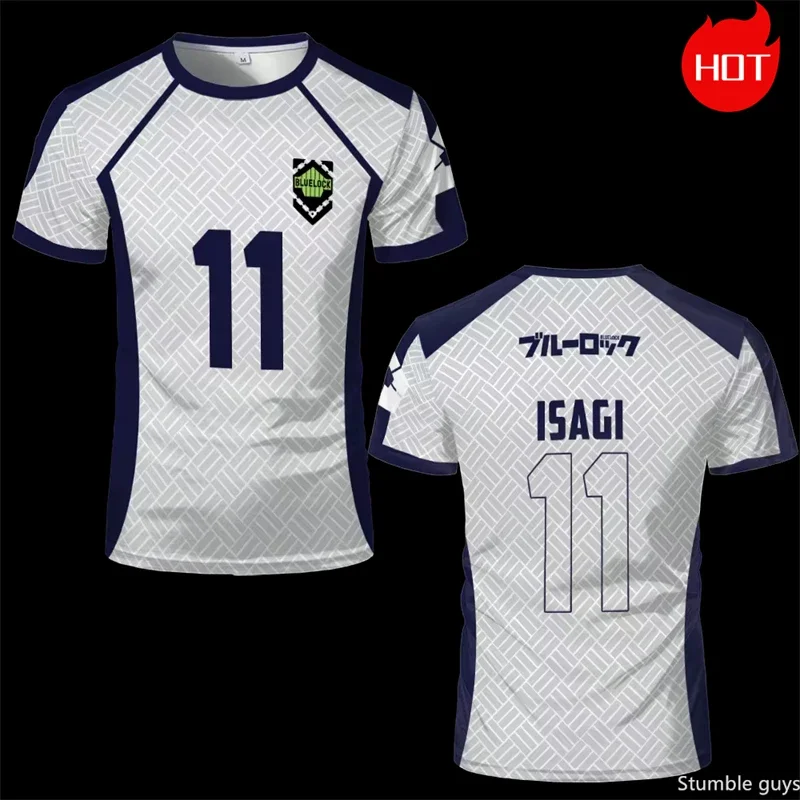 Cosplay Blaues Umkleidekabine Anime Fußballtrikot T-Shirt Jungen Kleidung Mädchen Kurzarm Harajuku Grafik-T-Shirts Herren Damen Kinder