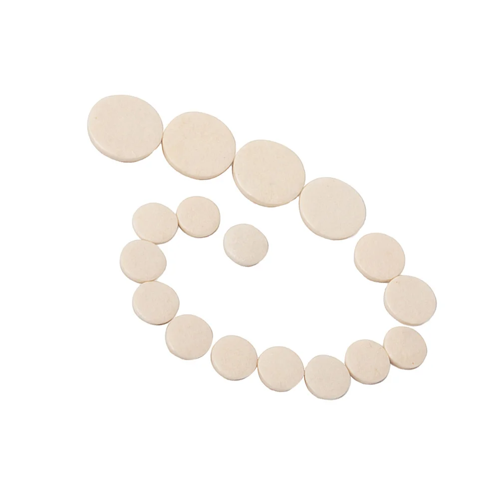 17 قطعة لوحة مفاتيح الكلارينيت فو سوبرانو وسادة حصيرة جيدة المضادة للاهتزاز تأثير دائم مادة عالية الجودة العاج #5